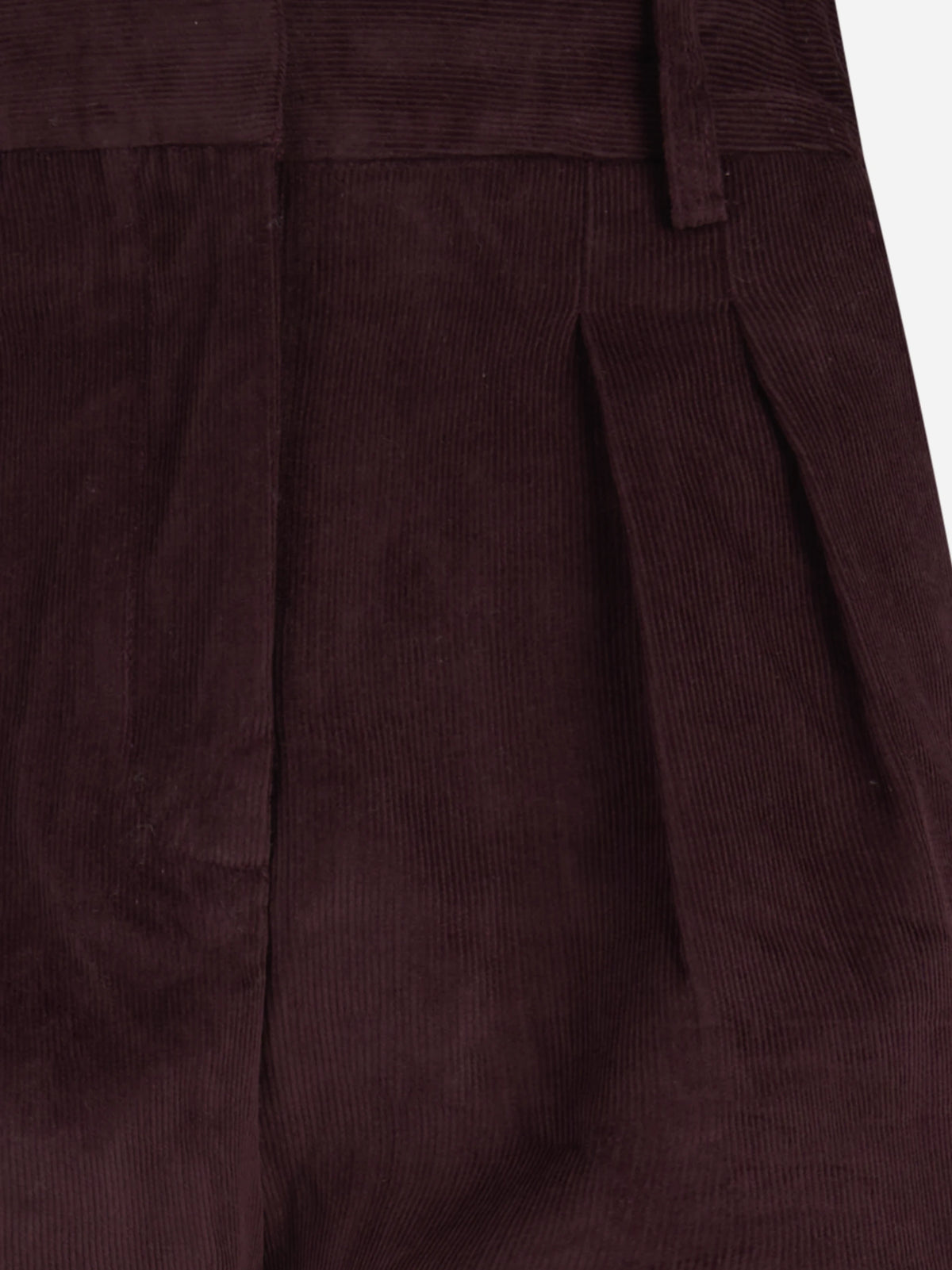 Shorts Aya Corduroy Mini viola - vista posteriore