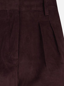 Shorts Aya Corduroy Mini viola - vista posteriore
