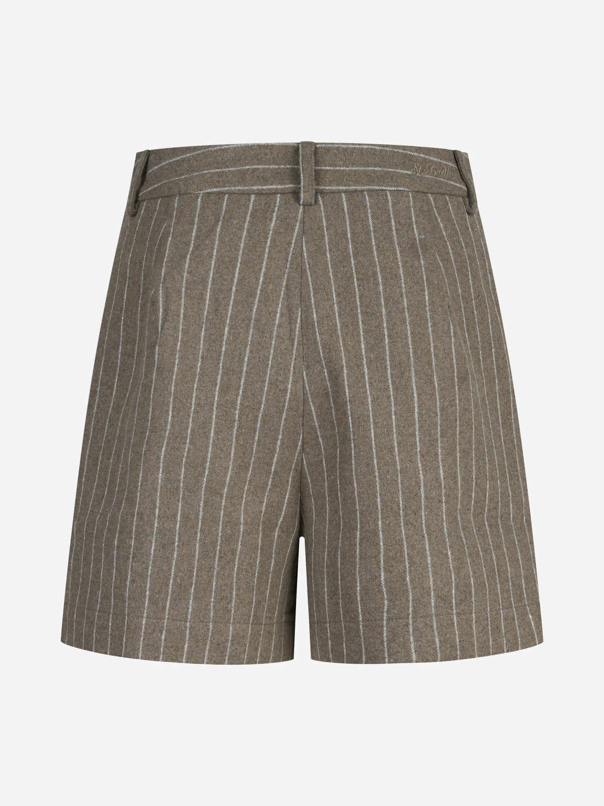 Shorts Aya Flannel gessati marrone - dettaglio del prodotto