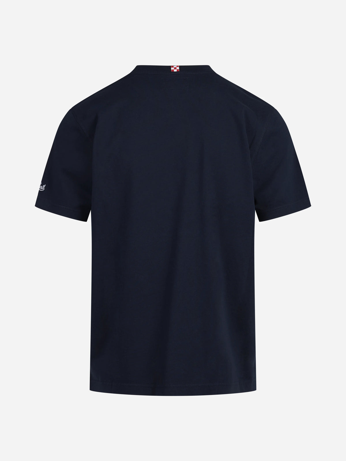 T-shirt Arnott Stasera Vado a Caccia blu - vista posteriore