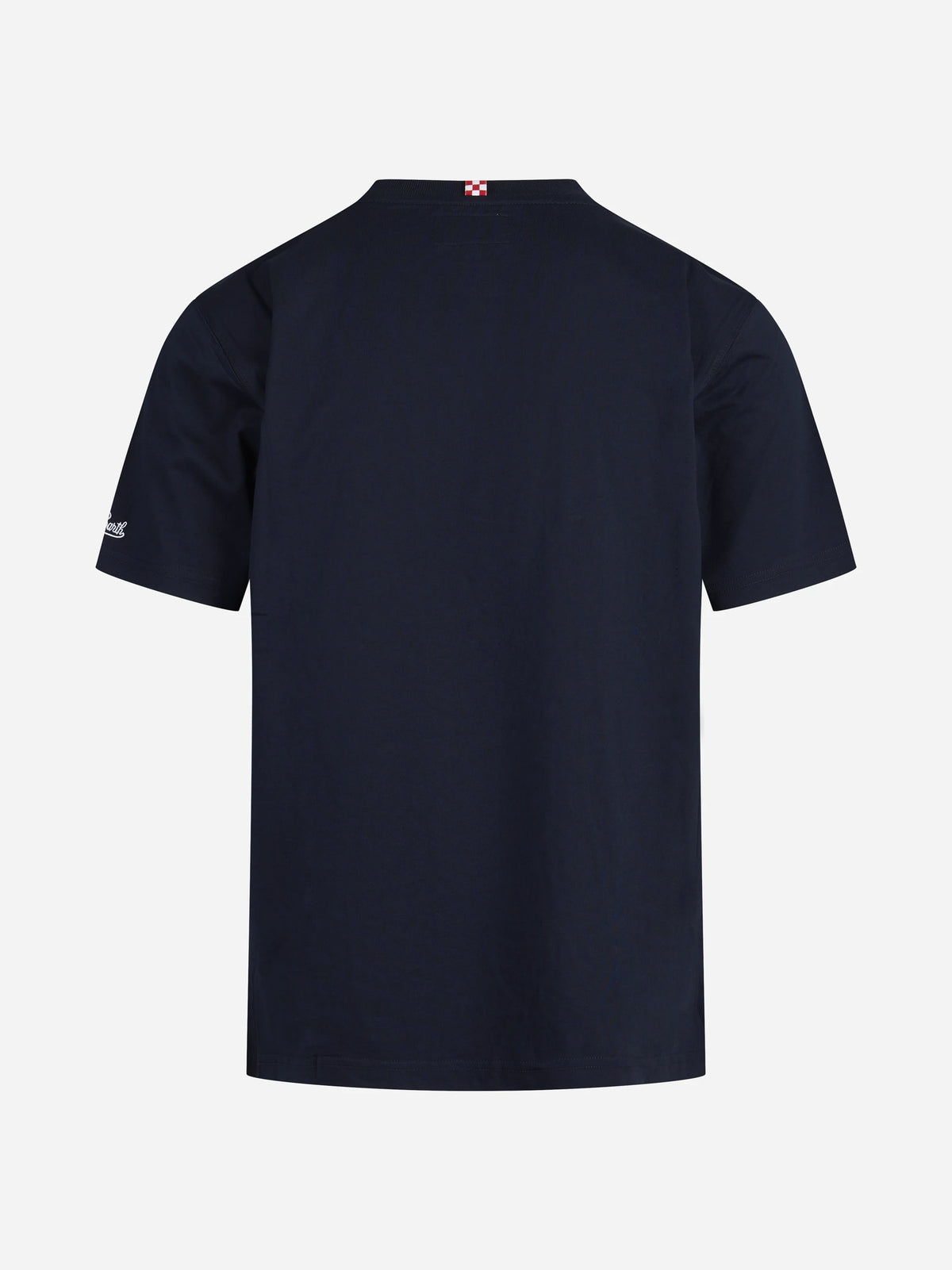 T-shirt Connor con taschino e orologio blu - vista posteriore