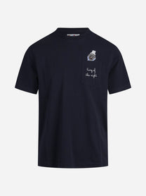 T-shirt Connor King of the Night blu - vista frontale