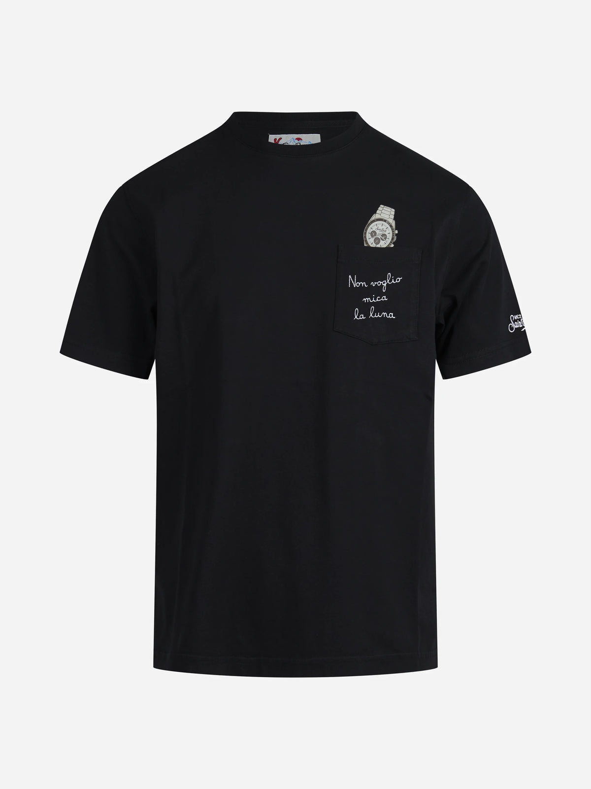 T-shirt Connor Non Voglio Mica la Luna nera - vista frontale