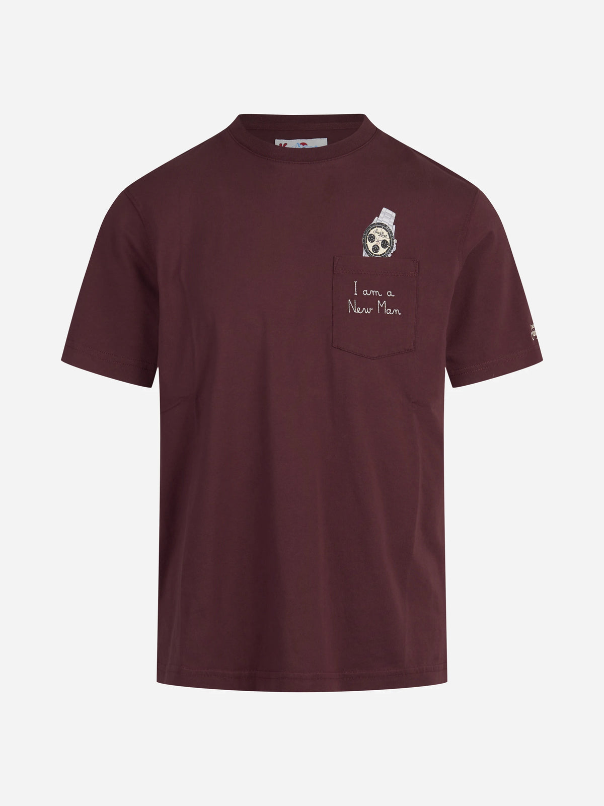 T-shirt Connor I Am a New Man bordeaux - vista frontale