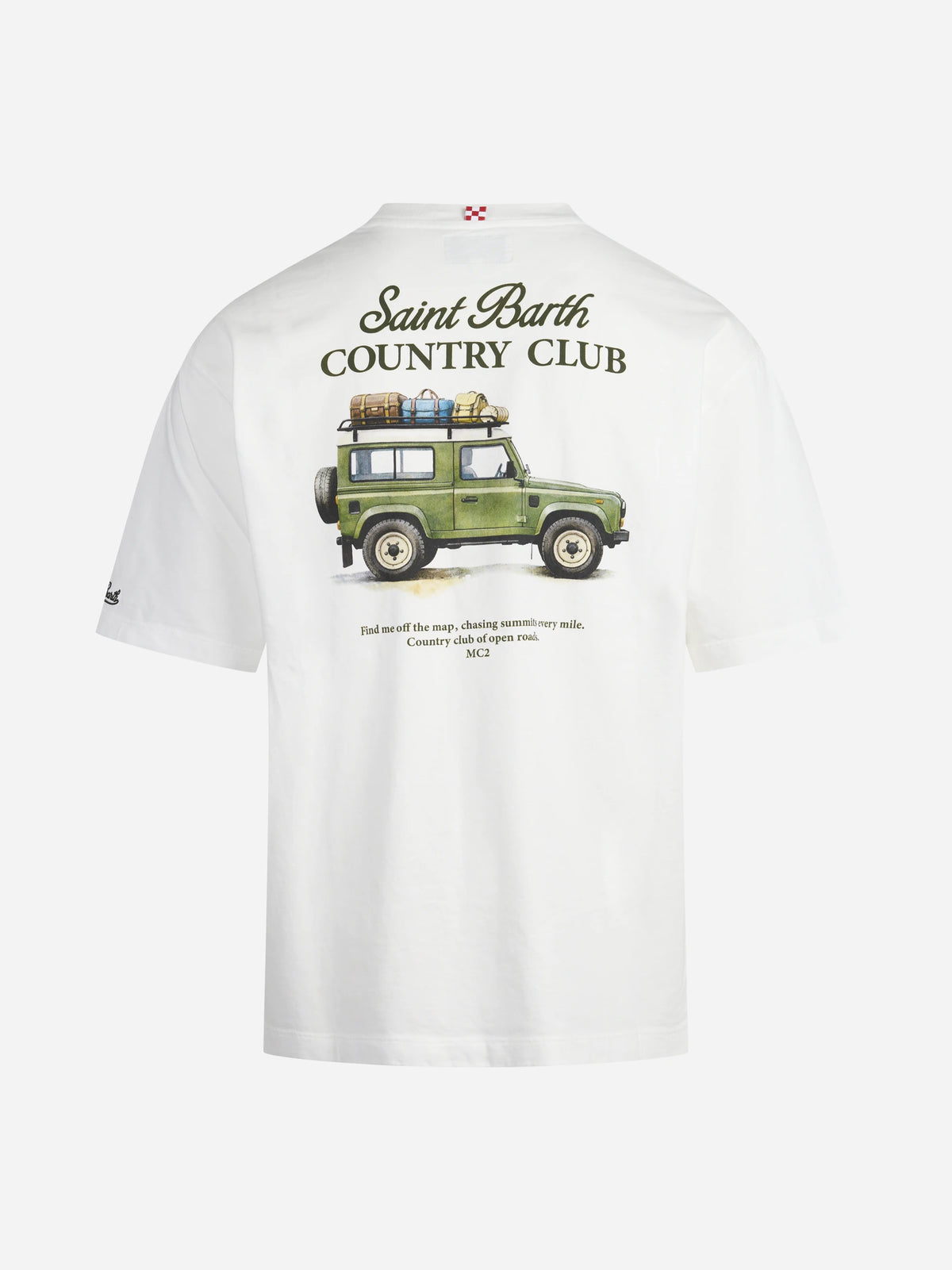 T-shirt Delmar Country Club bianca - vista posteriore