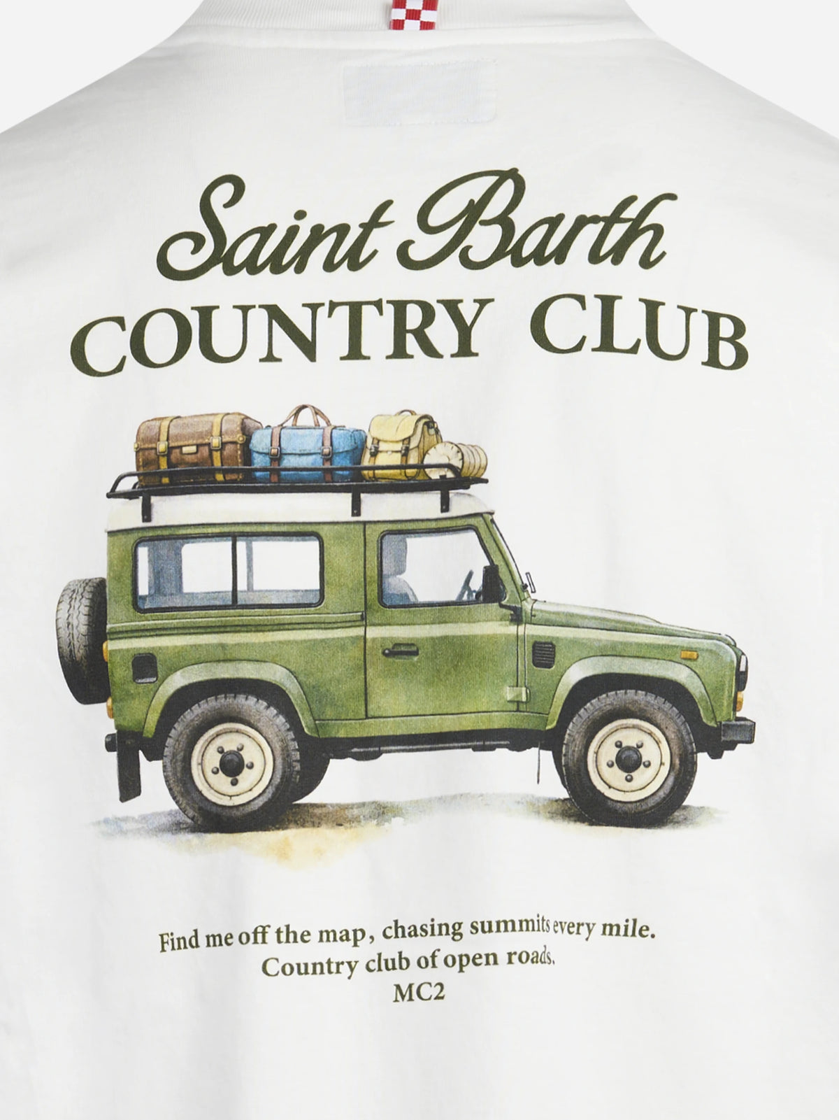 T-shirt Delmar Country Club bianca - dettaglio del prodotto