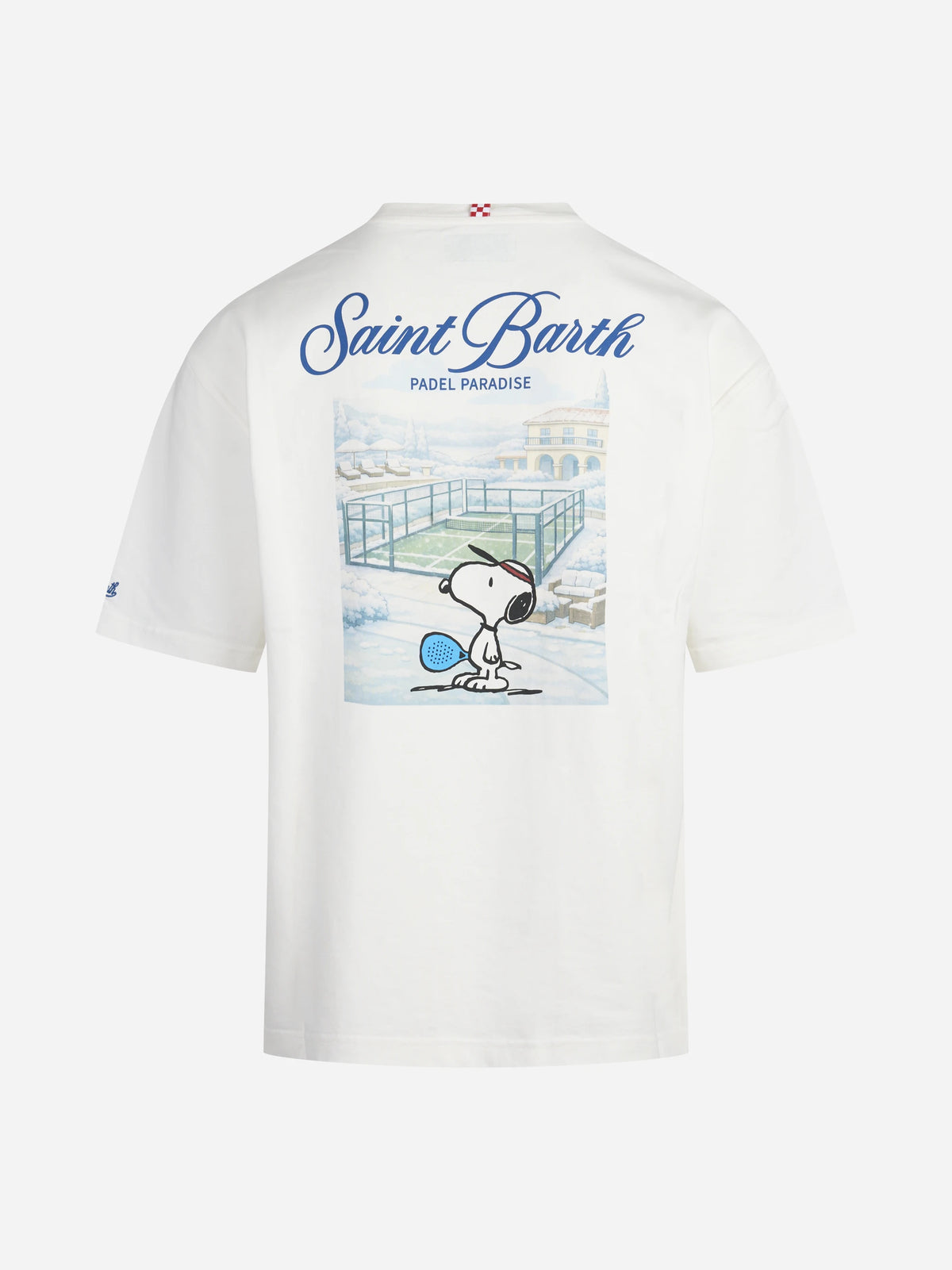 T-shirt Delmar Snoopy Padel bianca - vista posteriore
