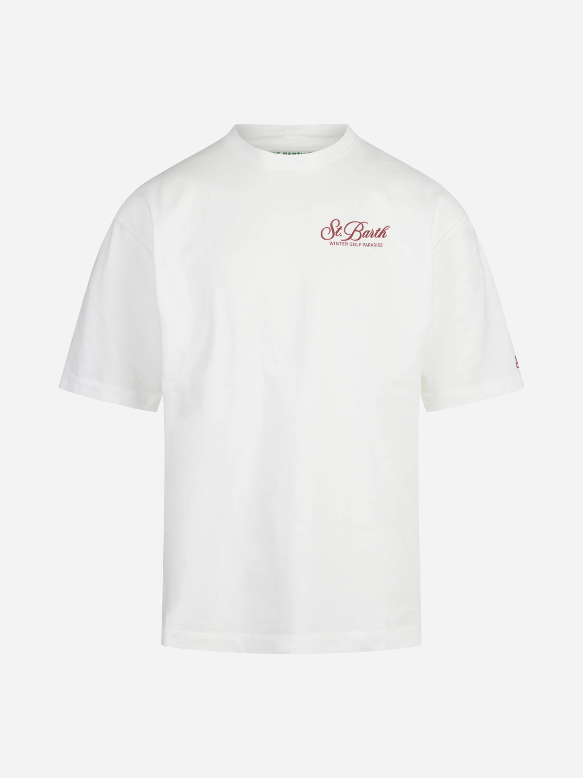 T-shirt Delmar Snoopy Winter Golf bianca - vista frontale