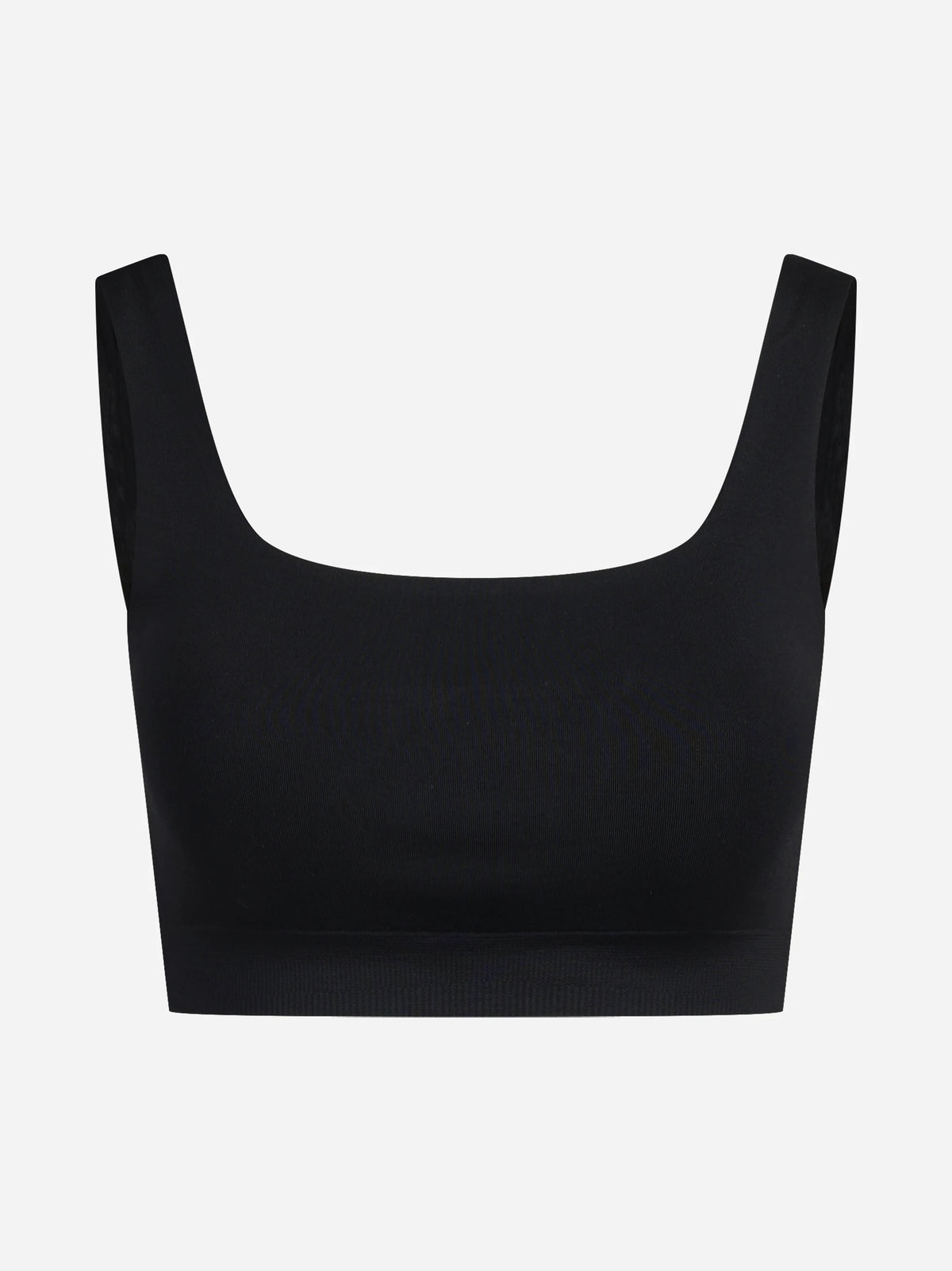 Top cropped Fify nero - vista frontale