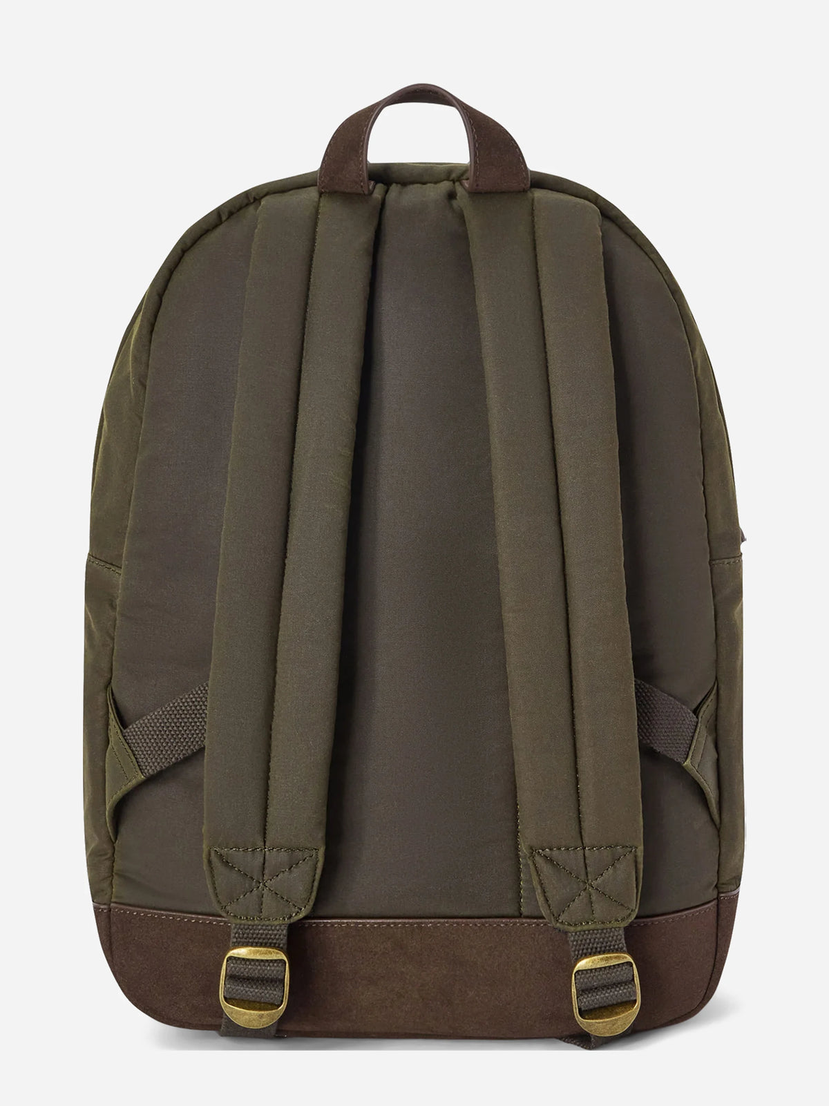 Zaino Cody Wax verde militare e marrone - vista laterale
