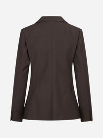 Blazer doppiopetto slim-fit marrone - vista posteriore