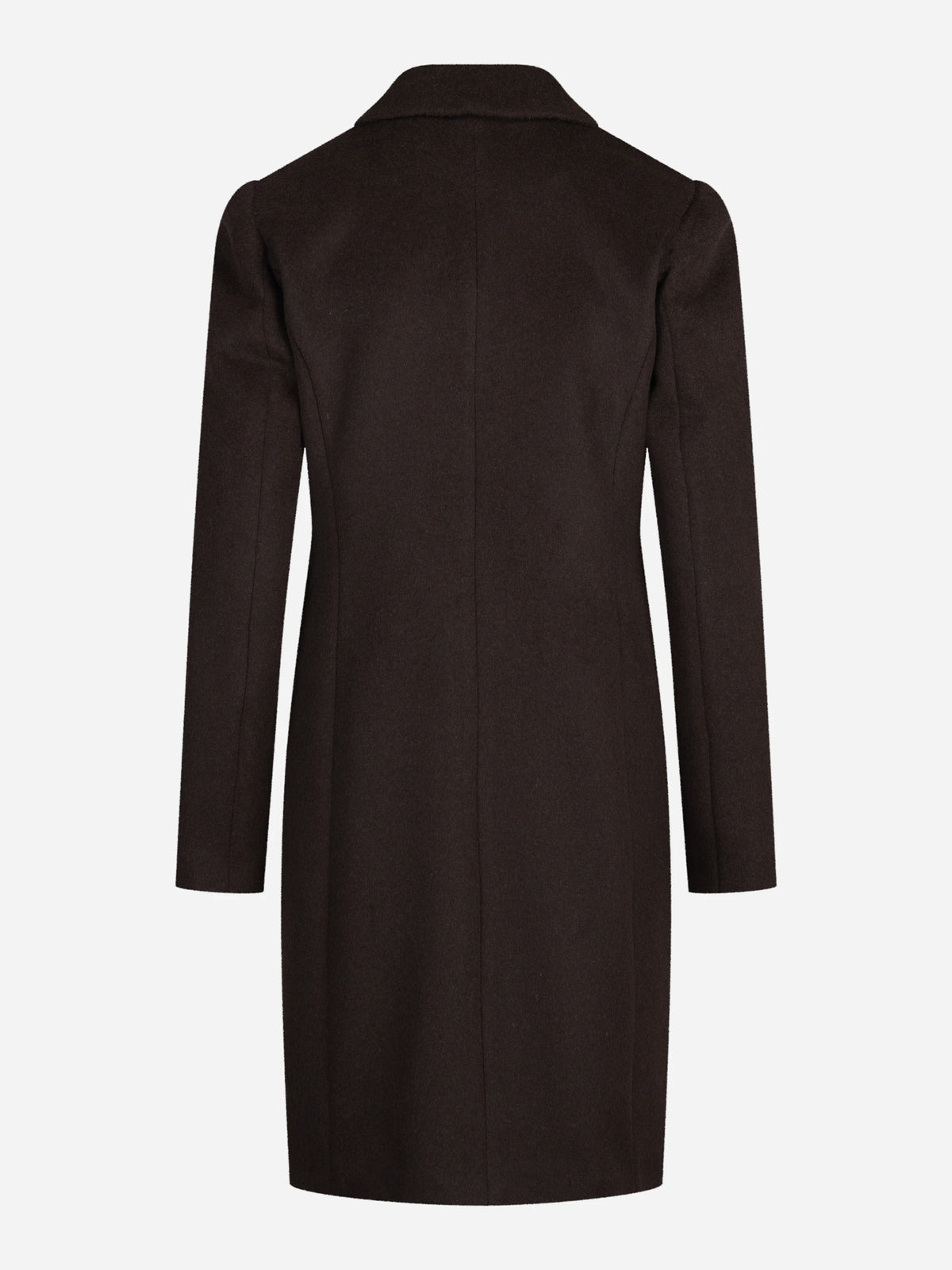 Cappotto monopetto classico marrone - dettaglio del prodotto