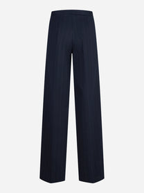 Pantalone largo gessato blu - dettaglio del prodotto