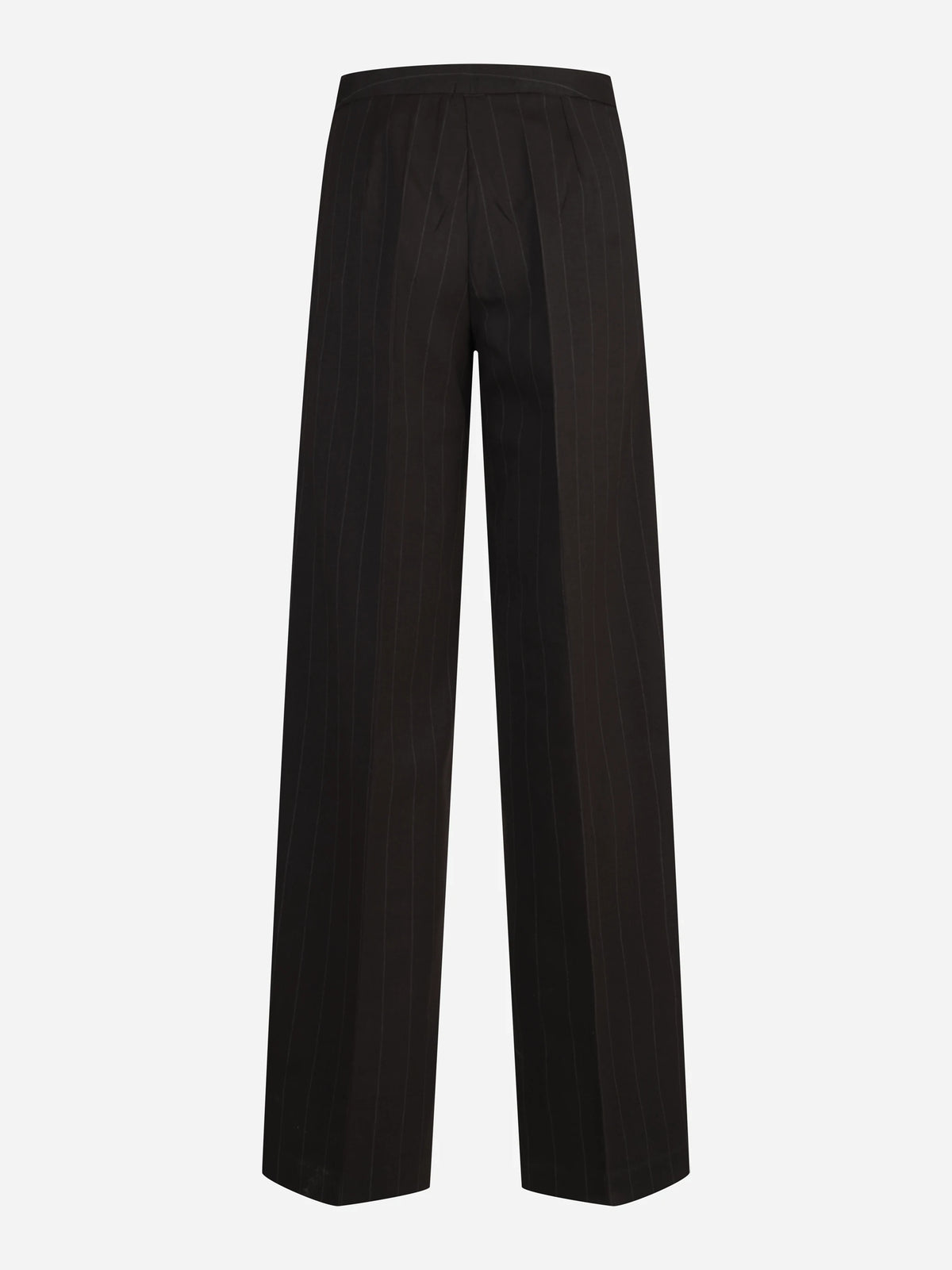 Pantalone largo gessato marrone - dettaglio del prodotto
