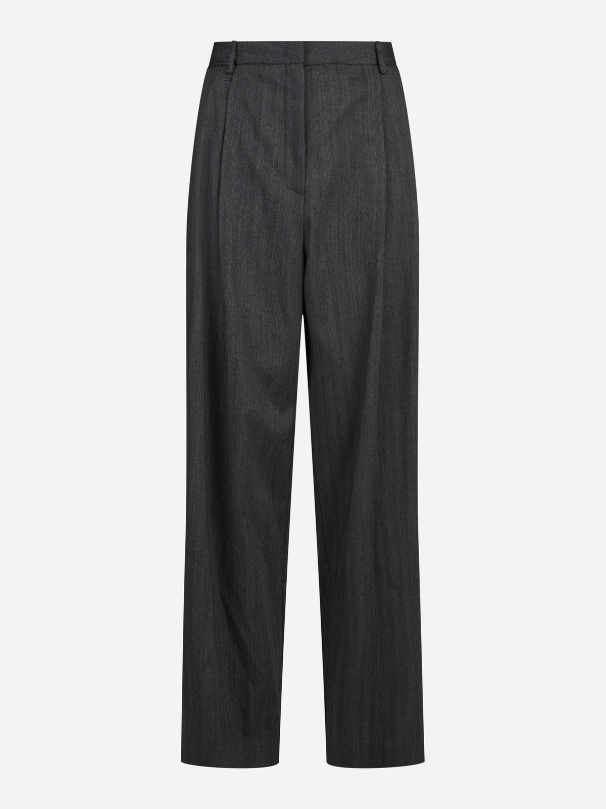 Pantaloni larghi sartoriali grigi - vista frontale