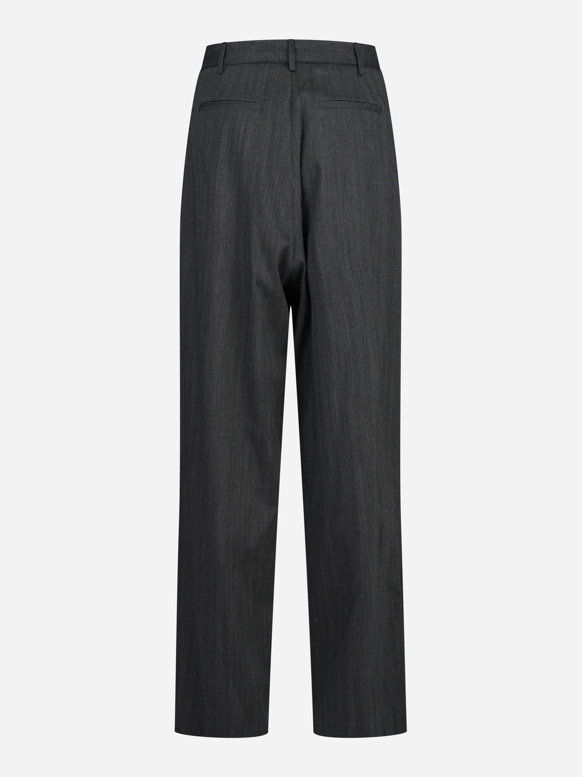 Pantaloni larghi sartoriali grigi - vista posteriore