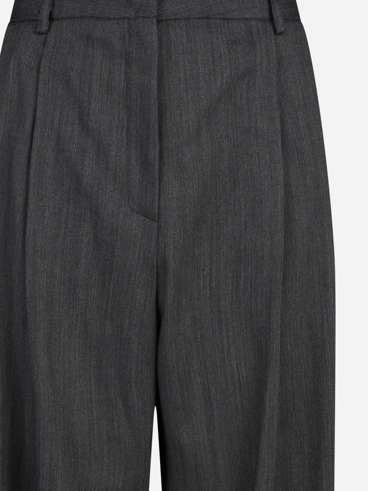 Pantaloni larghi sartoriali grigi - dettaglio del prodotto