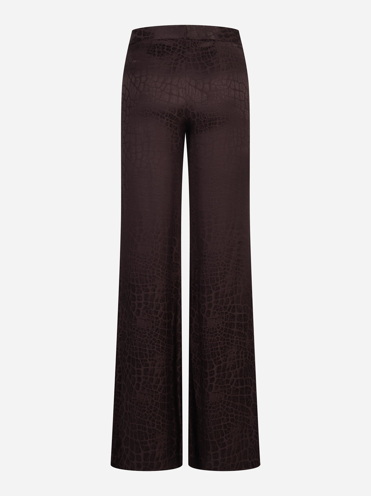 Pantalone largo floccato bordeaux - dettaglio del prodotto