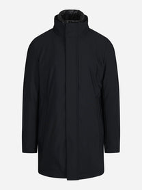 Cappotto tecnico imbottito nero - vista frontale