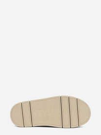 Sabot Bounce Clog Metal Logo in suede rosa - dettaglio della suola