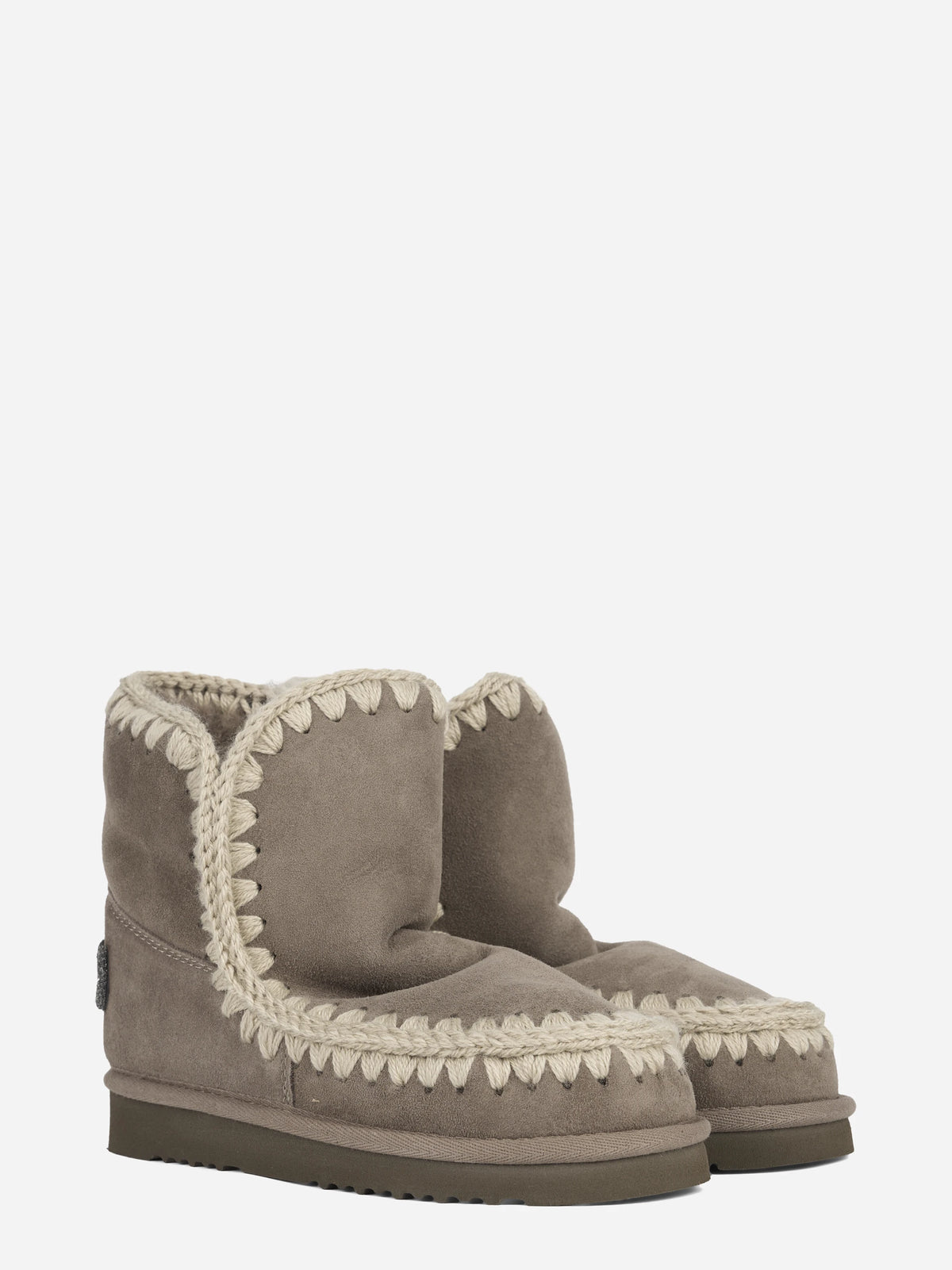 Stivaletto Eskimo 18 Glitter Logo grigio - vista tre quarti