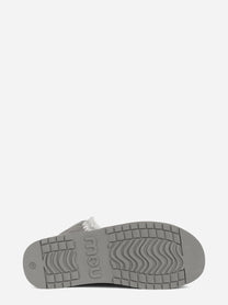 Stivaletto Mini Eskimo Platform in suede grigio - vista posteriore