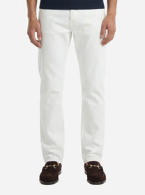 Jeans regular fit in denim fermo bianco