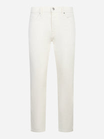 Jeans regular fit in denim fermo bianco