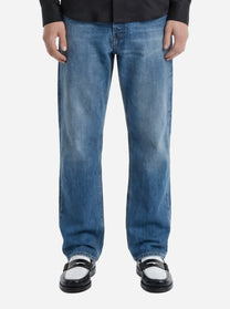 Jeans Regular fit in denim fermo blu
