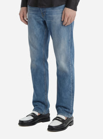 Jeans Regular fit in denim fermo blu