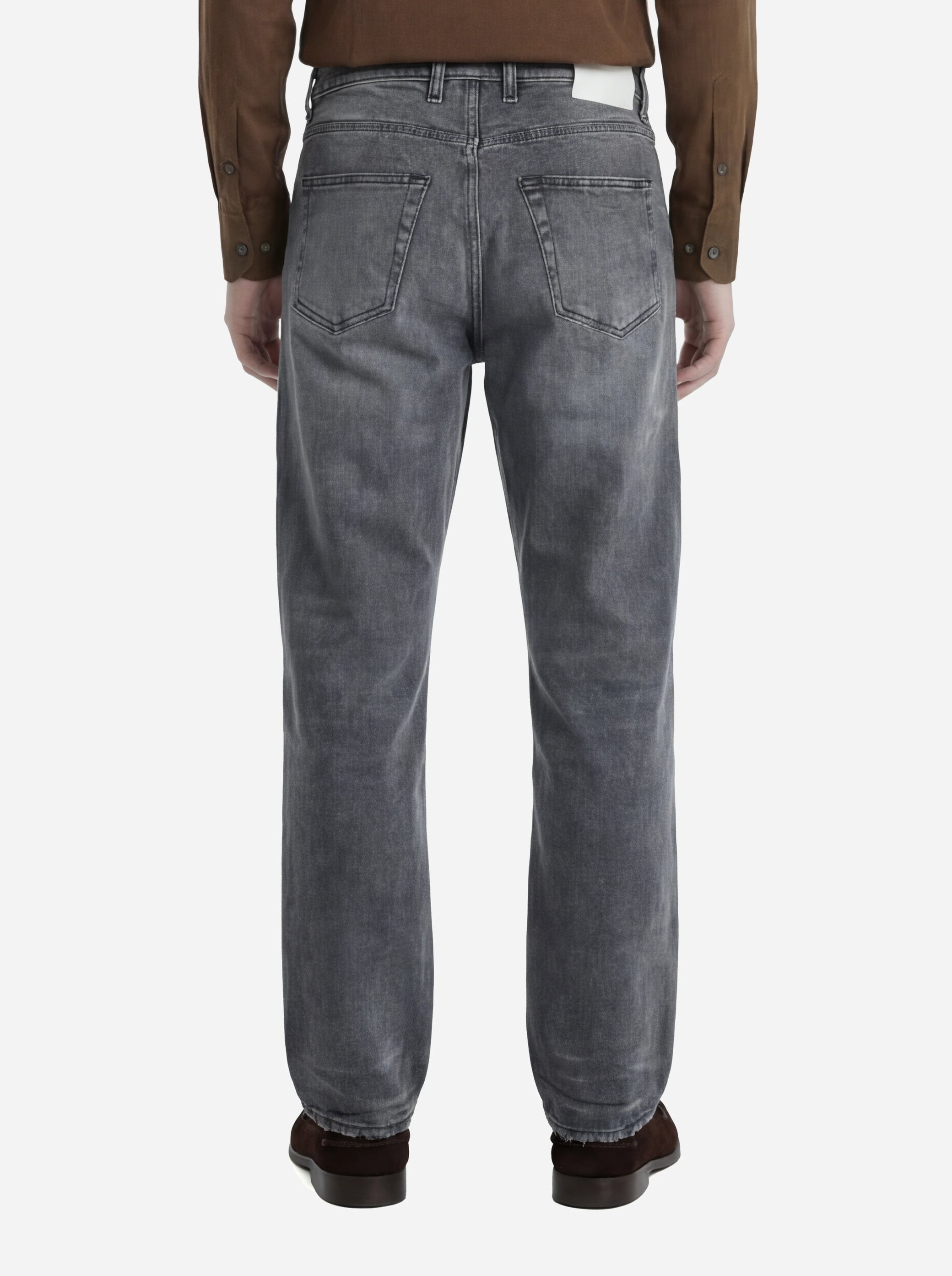 Jeans Regular fit in denim fermo grigio