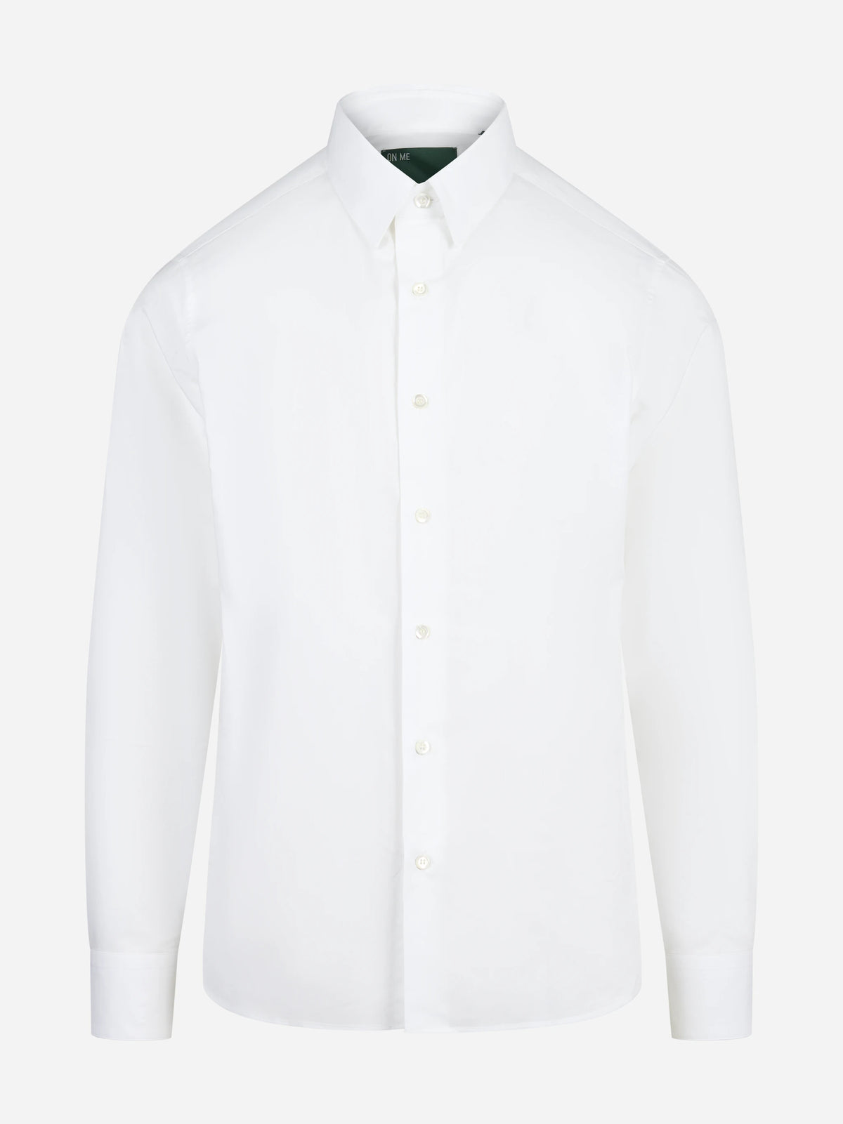 Camicia in cotone bianca - vista frontale