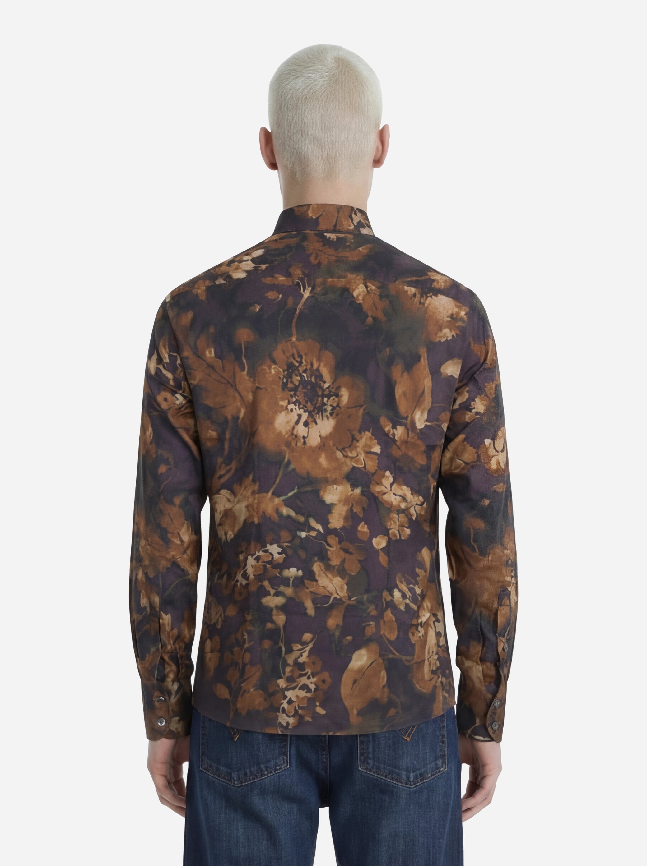 Camicia in viscosa stampata