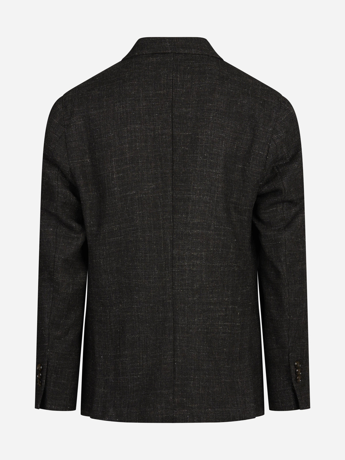 Blazer monopetto Pulcinella check marrone - dettaglio del prodotto