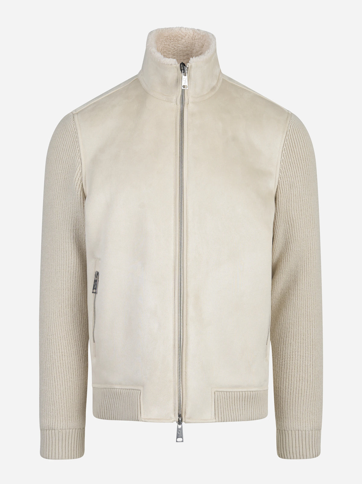 Giacca con zip Out Fit beige - vista frontale