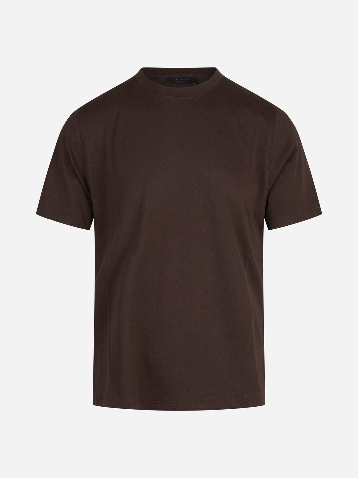 T-shirt in cotone, Tencel e lana merino testa di moro OUT FIT - vista frontale