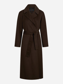 Cappotto Paola DB con cintura marrone - vista frontale