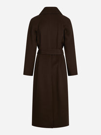 Cappotto Paola DB con cintura marrone - vista posteriore