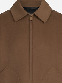 Cappotto Dante corto in lana marrone - dettaglio del prodotto