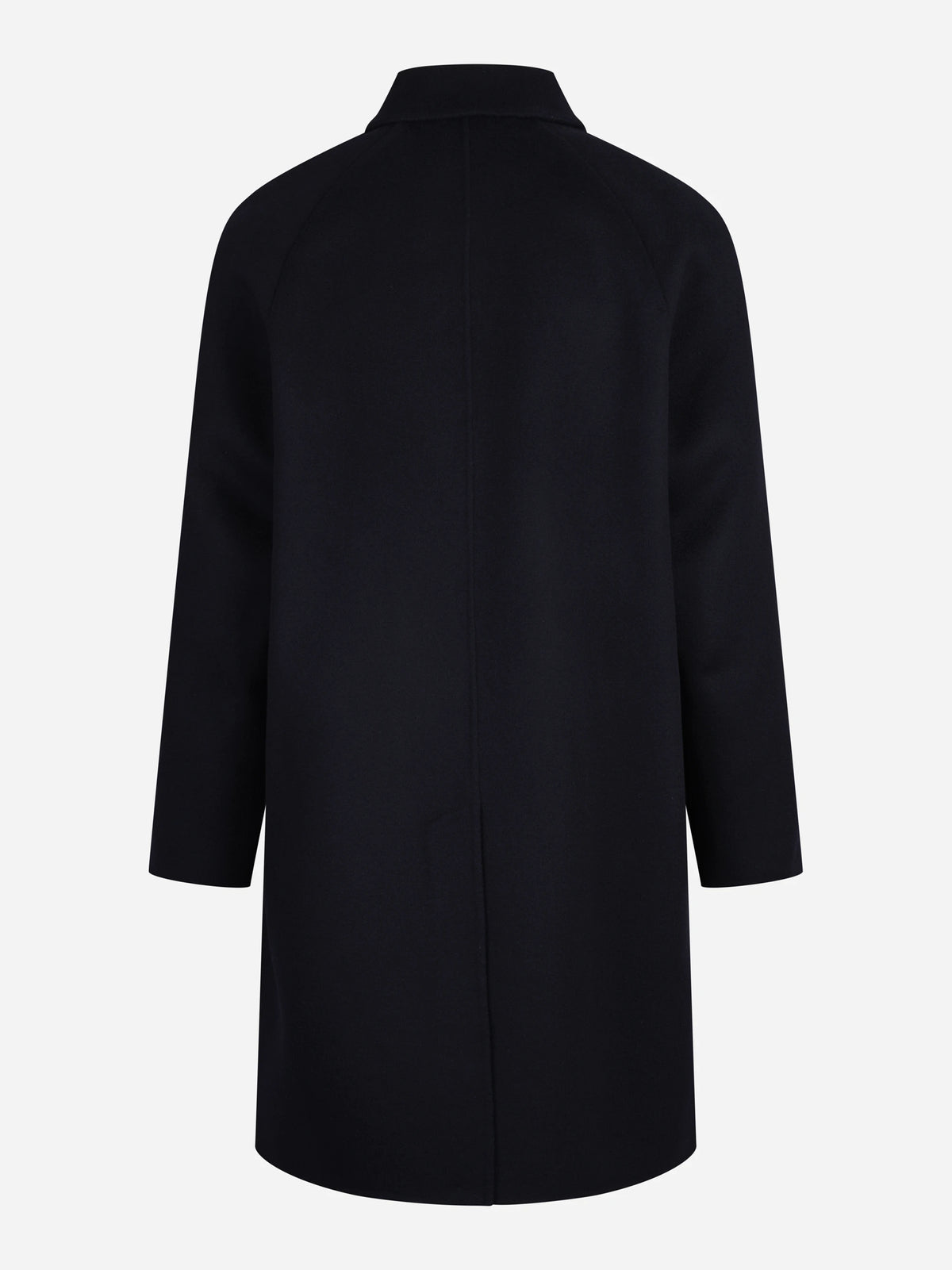 Cappotto Marcello in lana blu - vista posteriore