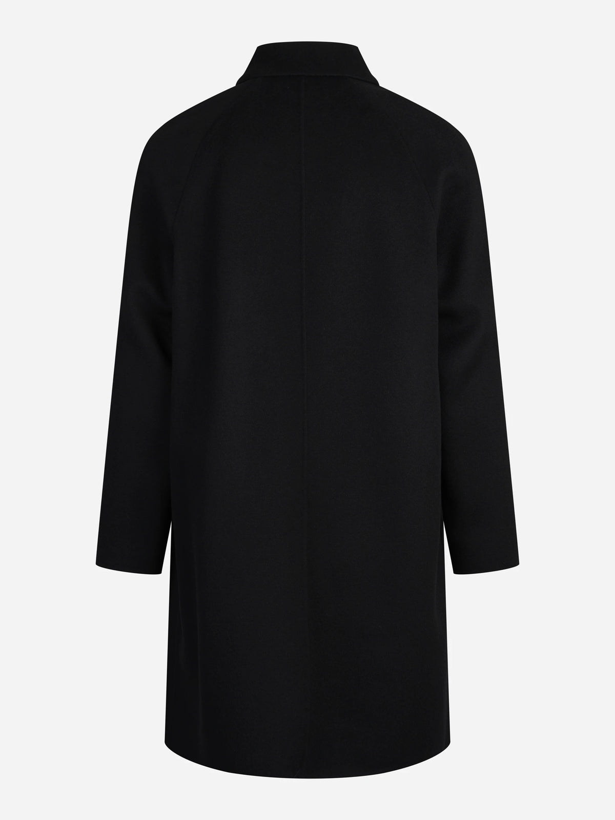 Cappotto Marcello in lana nero - vista posteriore