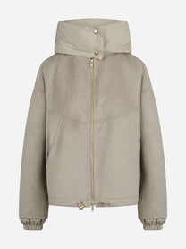Giacca Winona con cappuccio beige PARK PLACE - vista frontale