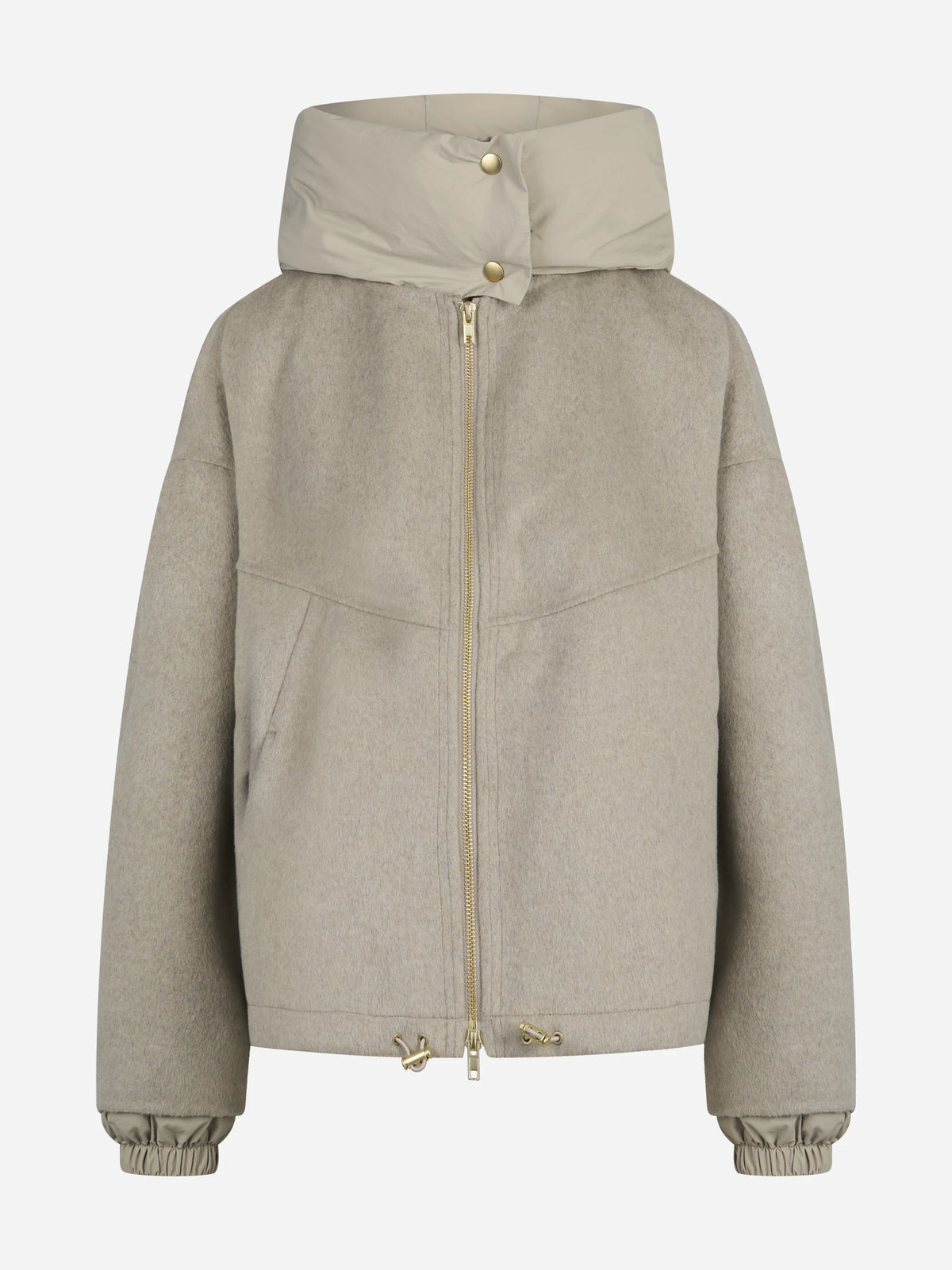 Giacca Winona con cappuccio beige PARK PLACE - vista frontale