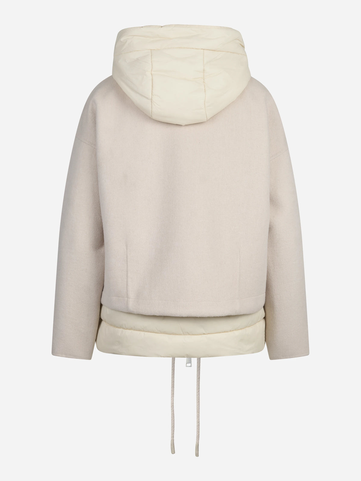 Cappotto Obuse con gilet interno beige - vista posteriore