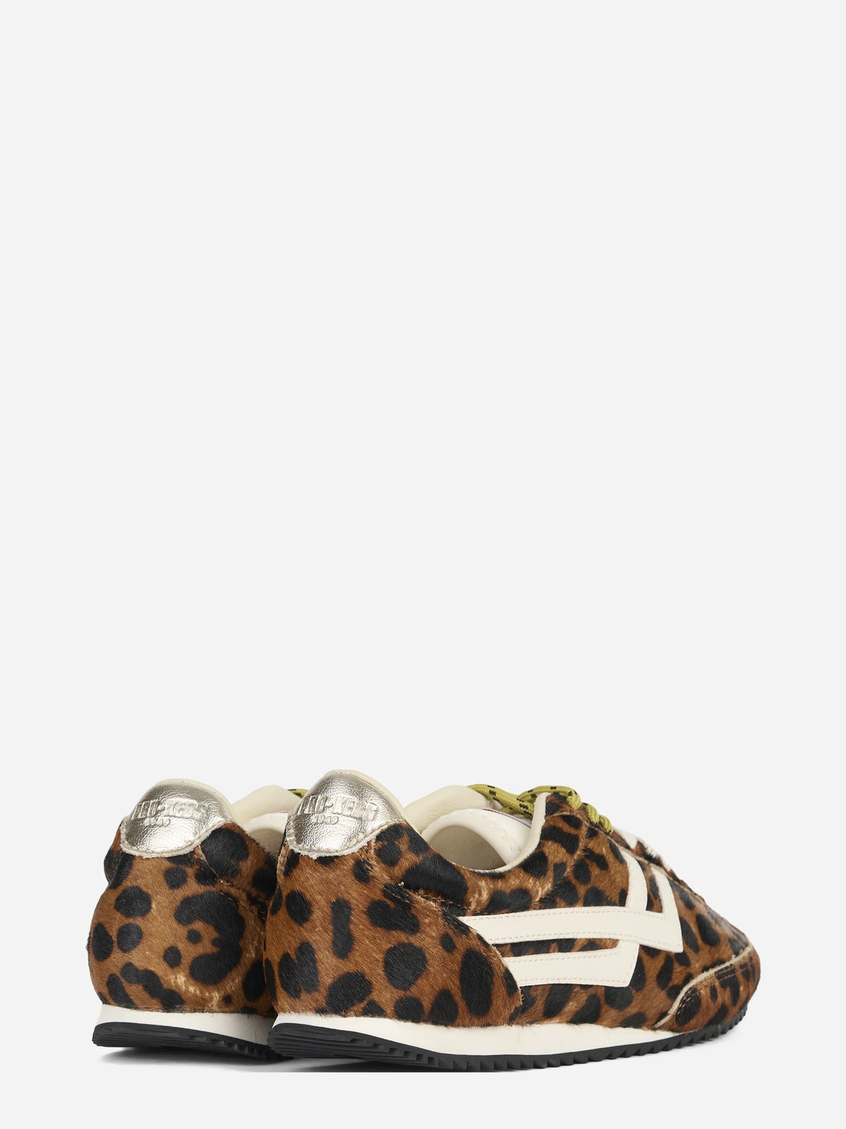 Sneaker Racer 77 effetto cavallino leopardata - dettaglio della coppia