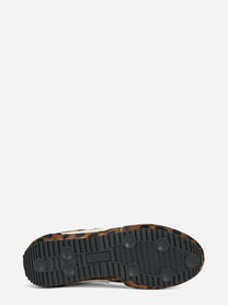 Sneaker Racer 77 effetto cavallino leopardata - vista posteriore