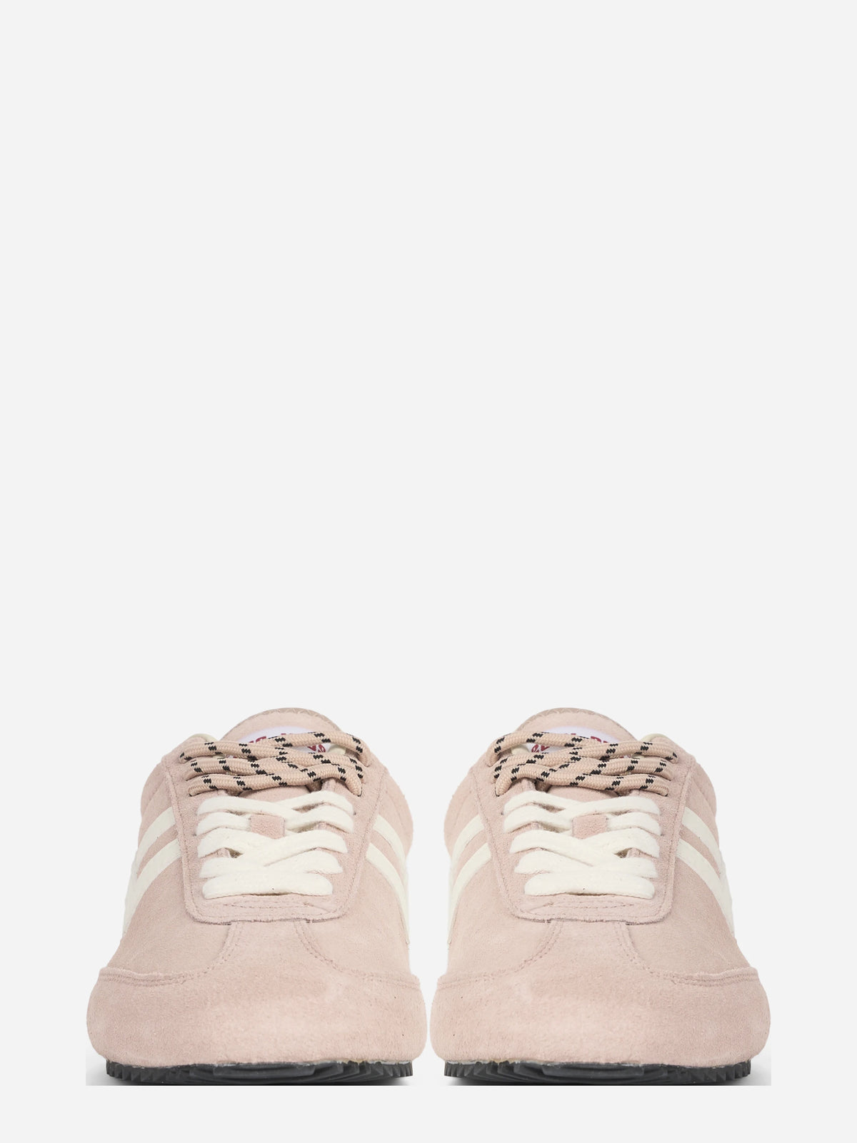 Sneaker Racer 77 in suede rosa - vista frontale