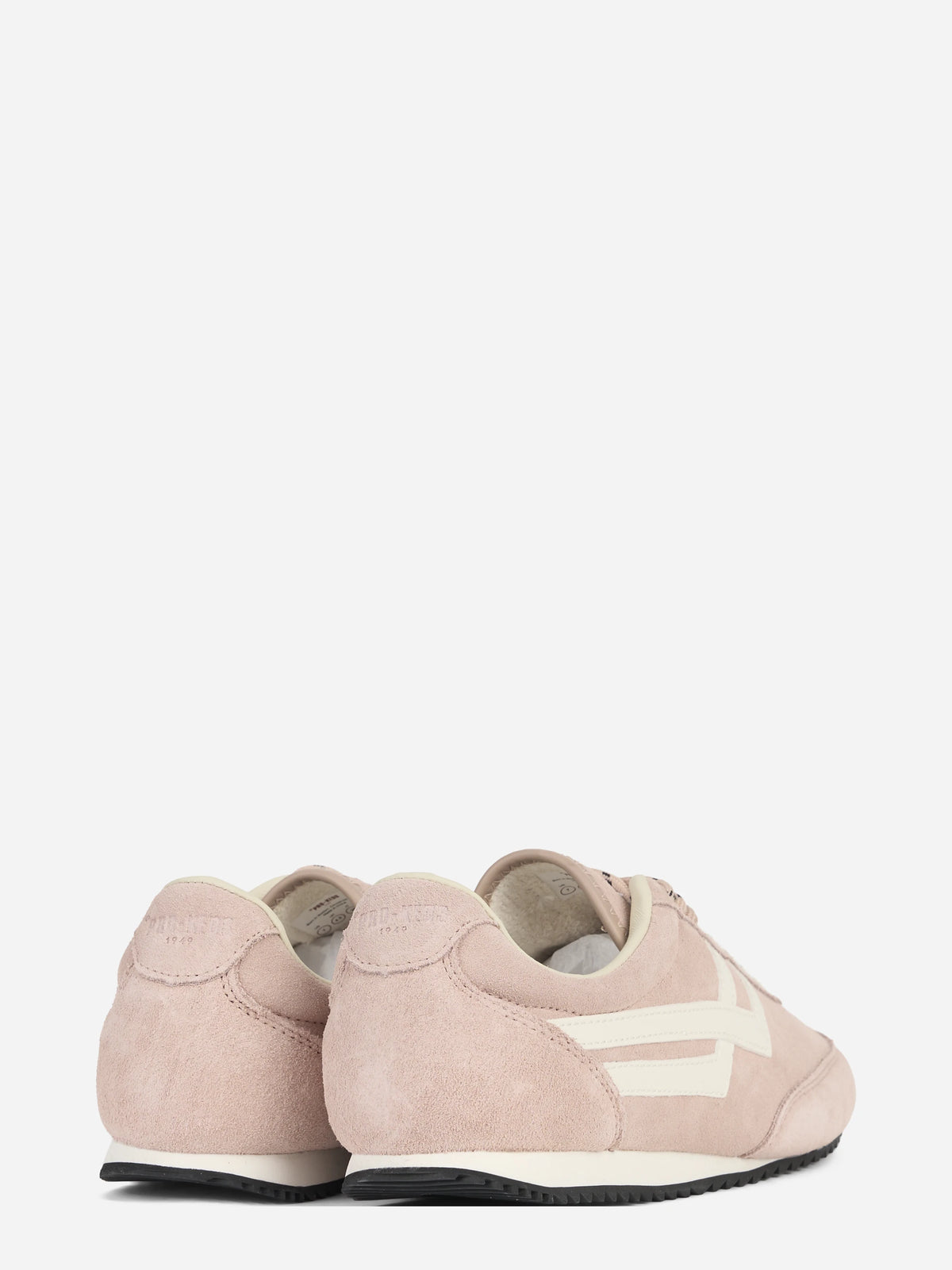 Sneaker Racer 77 in suede rosa - dettaglio della coppia