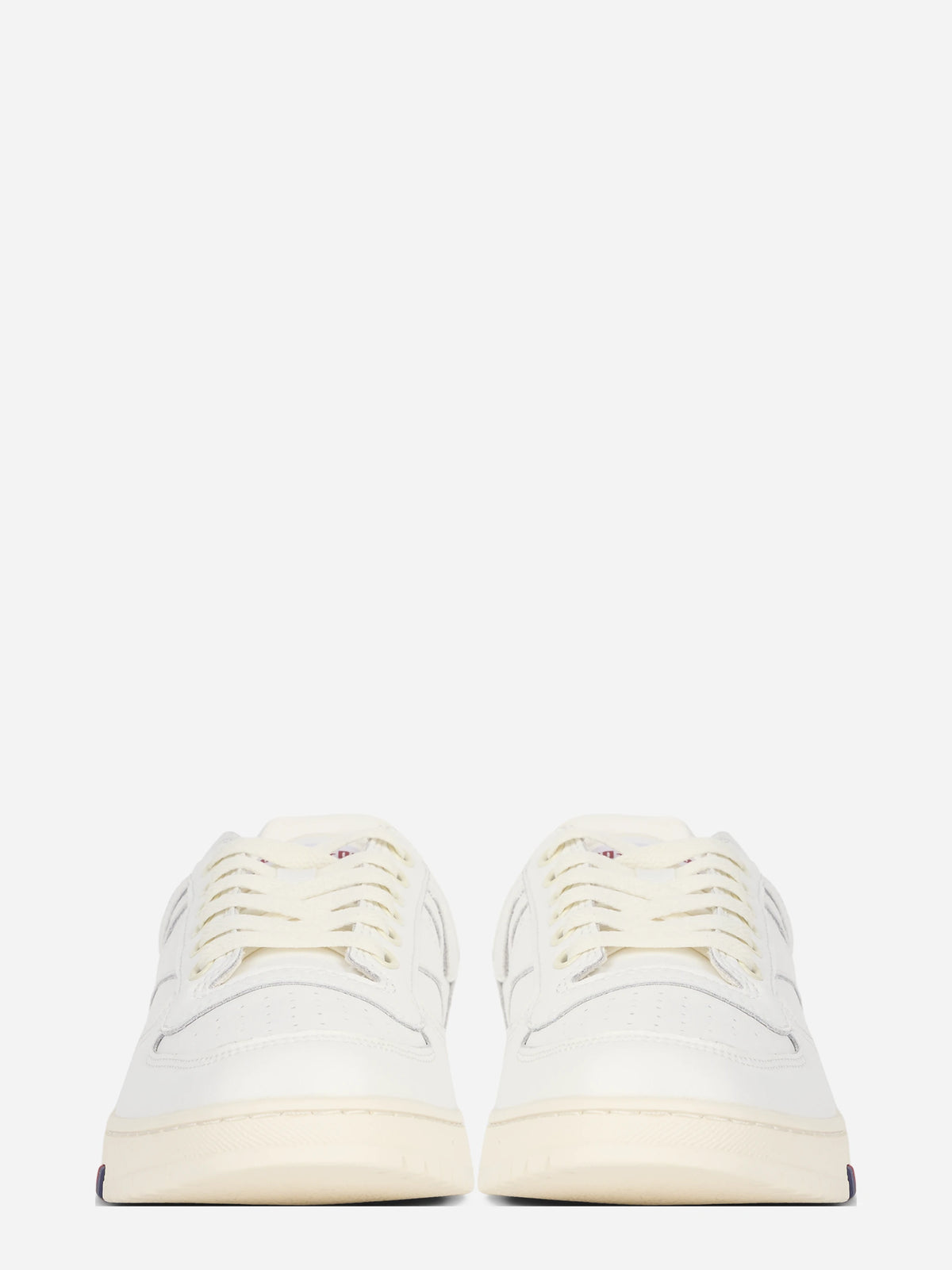 Sneaker Sky in pelle bianca - vista frontale