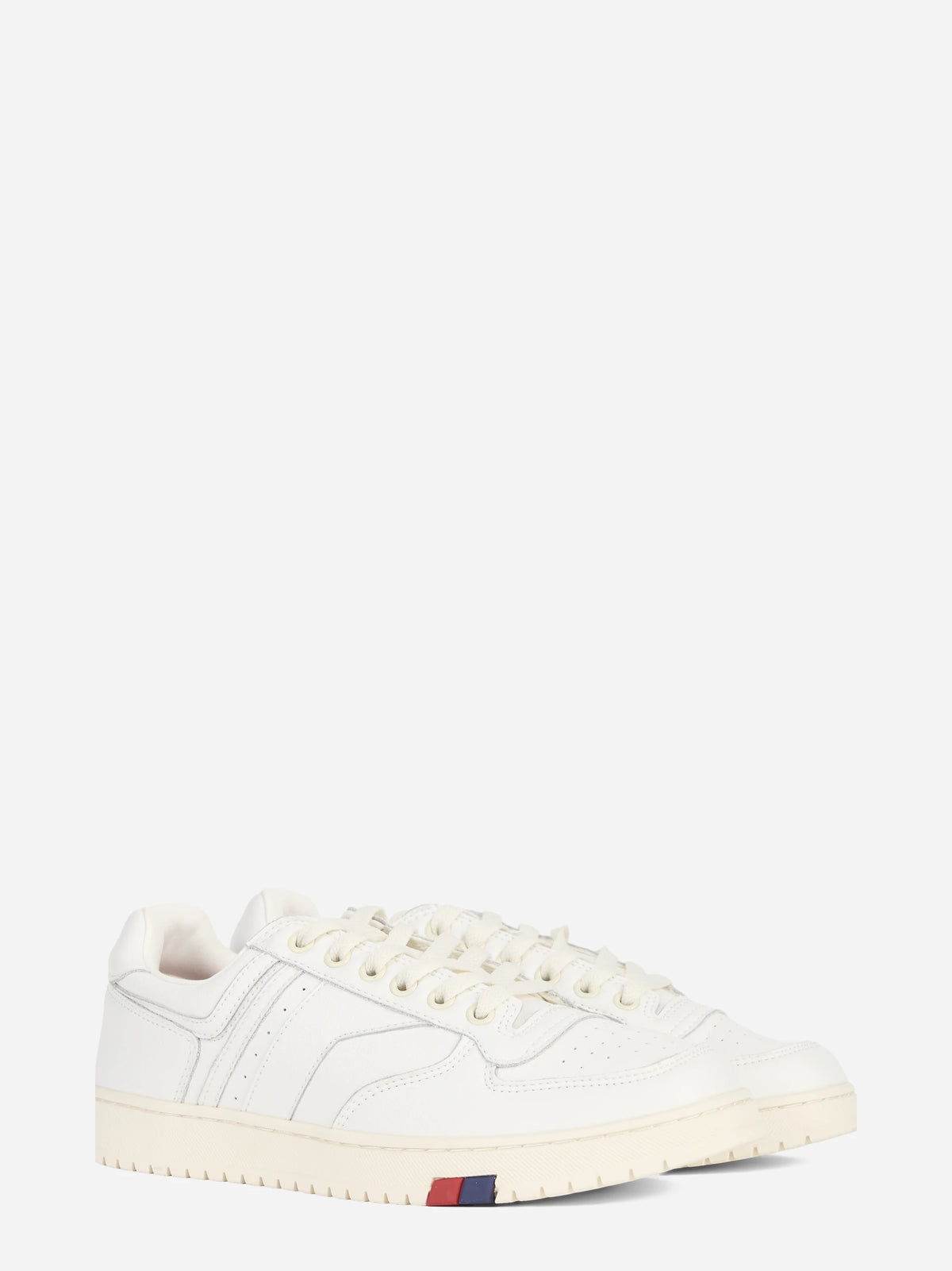 Sneaker Sky in pelle bianca - vista tre quarti